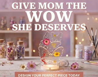 Lámpara de noche con forma de mariposa para decorar la mesa.