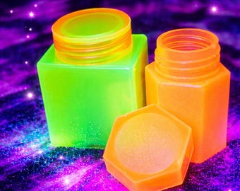 Glow Stash Jars - Screw Caps