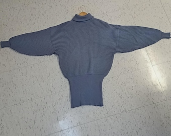 RARE 1980s Mondi Munich Sweater | Pastel Purple Batwing Dolman Knit | West Germany Designer