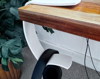 Unter dem Schreibtisch Kopfhörerhalter - Minimalistischer Kopfhörer-Aufhänger, Schreibtisch-Organizer, Zubehör für Gaming-Sets, platzsparender Kopfhörer-Haken