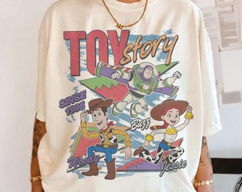 Disney Toy Story Shirt, Woody Buzz Lightyear Jessie Tee, Toy Story Since 1995 Shirt, Pixar Movie Fan Tee, Cute Disney Graphic Shirt