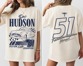 Vintage Doc Hudson Shirt, Cars Movie Graphic Tee, Fabulous Hudson Hornet Tee, Vintage Racing Graphic Shirt, Piston Cup Champion 51 Shirt