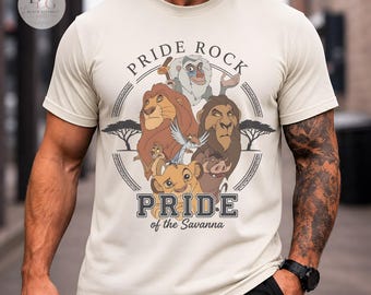 Lion King Pride Rock Shirt, Disney Animal Kingdom Tee, Pride Of The Savanna Graphic Shirt, Family Safari Vacation Tee