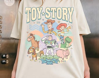 Toy Story Woody Buzz Lightyear Friends Cartoon Tee