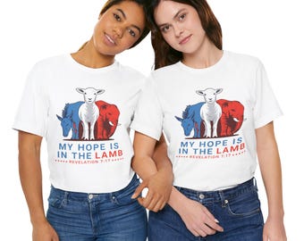 Christian Lamb T-Shirt | Revelation 7:17 Bible Verse Faith Tee