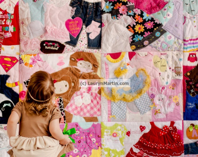 DEPOSIT LISTING Memory Quilt Baby Clothes Quilt Memory Blanket PLEASE