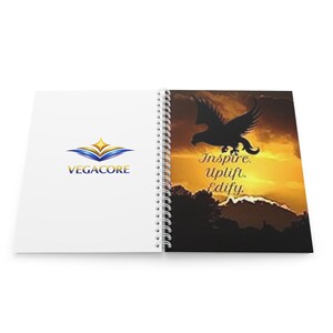 Cahier à spirale Inspire Uplift Edify Eagle | Journal inspirant