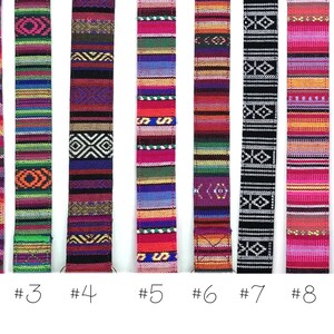 Alu-Schnalle * Farbenfrohes Streifen Hundehalsband Boho Ethno, bunt, verstellbar + Klickverschluss Bild 2