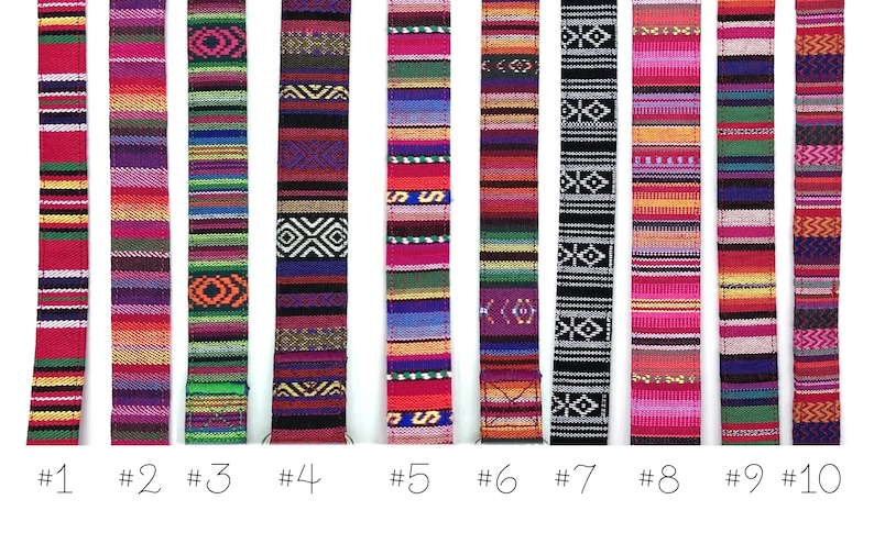 Alu-Schnalle * Farbenfrohes Streifen Hundehalsband Boho Ethno, bunt, verstellbar + Klickverschluss Bild 2