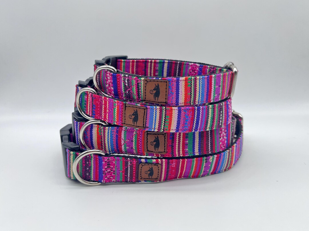 Handgefertigtes Hundehalsband XXXS – Buntes Sternen-Design, Gelb/blau, Aus Weichem Leder Für Sehr Kleine Hunde