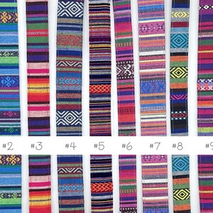 Size M Dog Harness, Ethnic Style, Colorful Stripes, Pink, Orange, Red, Hippie Style, Adjustable, Fabric Y-Harness, Various Colors image 2