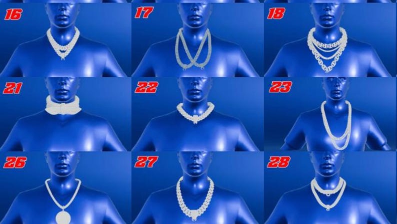 Custom Chain Model Free 80+ 3D Custom Chain Templates Mega Pack | 50+ Chain Textures+ Models ...