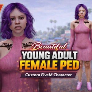 Mulher jovem adulta 3 Ped | Personagem RP | Otimizada | Add-On