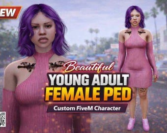 Giovane donna adulta 3 Ped / Personaggio RP / Ottimizzato / Add-on