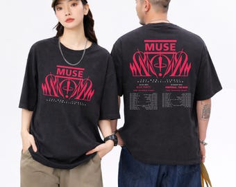 Camiseta de Muse The Wow! Signal North American Tour 2026, camiseta de banda de rock alternativo, camiseta de gira de conciertos, regalo para fans de la música