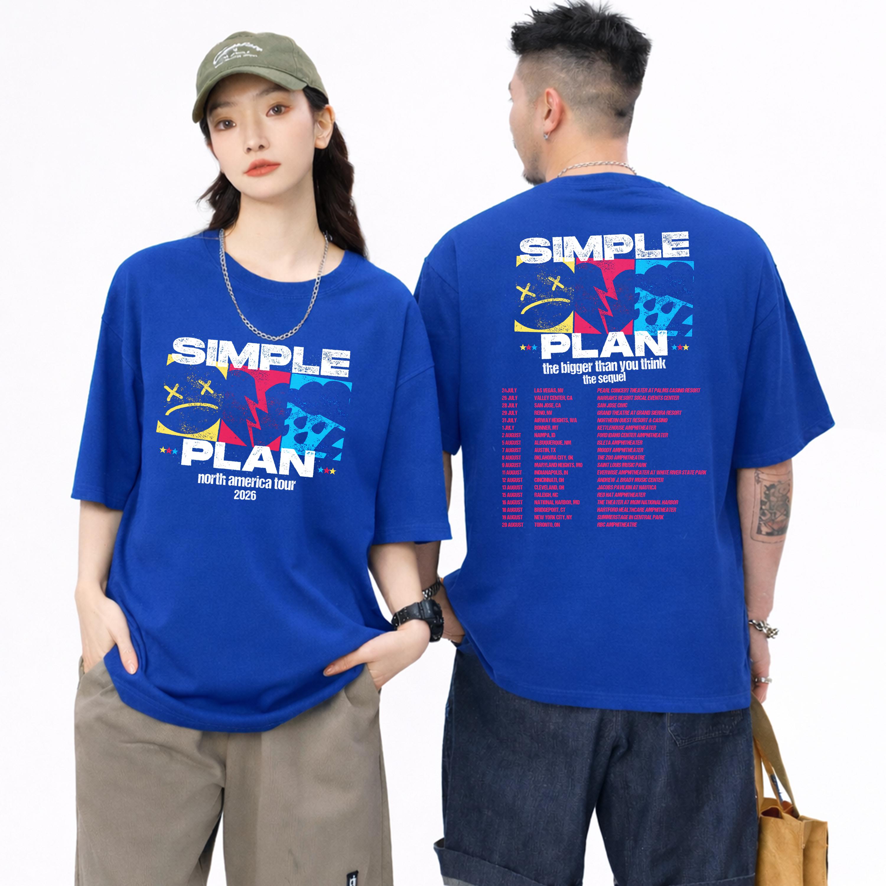 Simple Plan Bigger Than You Think the Sequel 2026 T-shirt, Pop