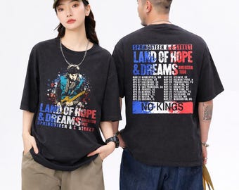 Camiseta de la gira Land of Hope and Dreams de Bruce Springsteen 2026, camiseta de la E Street Band, camiseta de rock vintage, atuendo para concierto, unisex