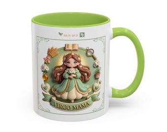 Virgo Mom Mug, Zodiac Mother's Day Gift, 3D Print Effect Coffee Mug, Virgo Mama Gift, August September Birthday Mom
