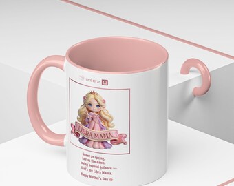 Libra Mom Mug, Zodiac Mother's Day Gift, 3D Print Effect Coffee Mug, Libra Mama Birthday Gift, September October Birthday Mom