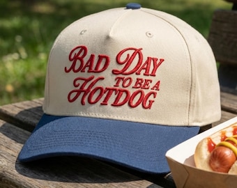 Embroidered Bad Day To Be A Hot Dog Baseball Cap