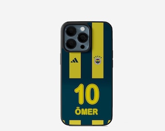Personligt Fenerbahçe-telefonskal för iPhone och Samsung, fotbollsfanskal, present till Fenerbahçe-fans, Turkiet-skal, Istanbul smartphone, tryckt