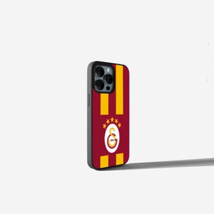 Galatasaray phone case with logo, red and yellow, GS Case, iPhone image, football fan cover, shockproof silicone case, gift, Icardi Osimhen Istanbul case image 5