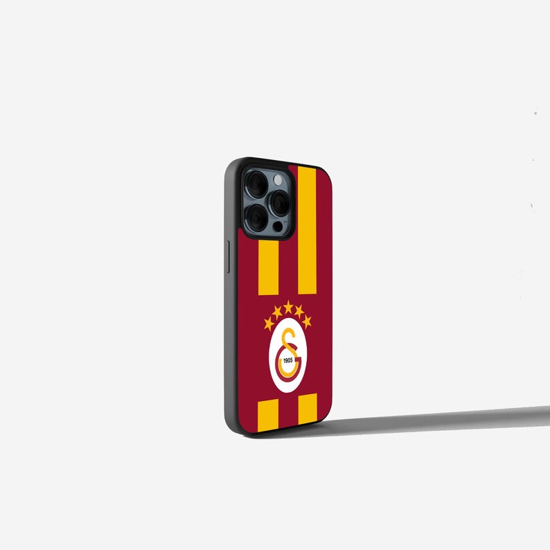 Galatasaray phone case with logo, red and yellow, GS Case, iPhone image, football fan cover, shockproof silicone case, gift, Icardi Osimhen Istanbul case image 5