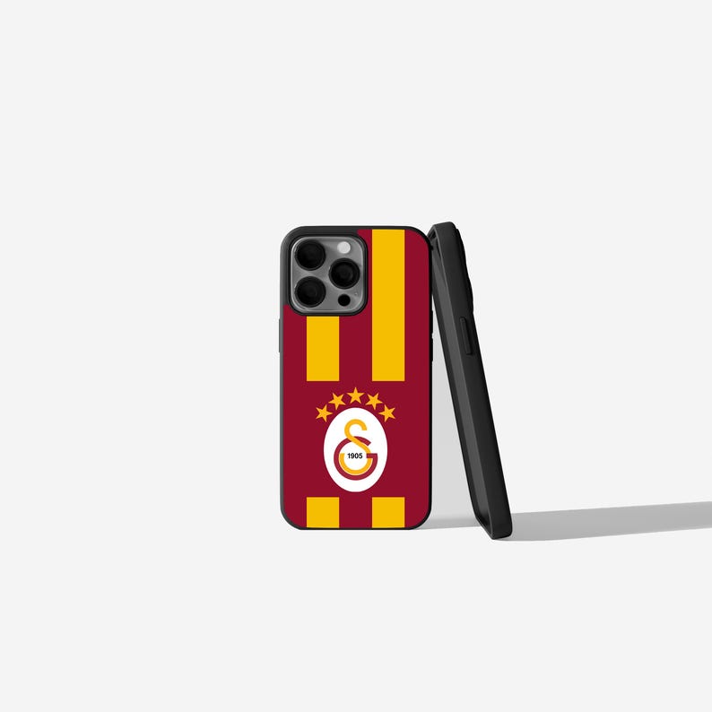 Galatasaray phone case with logo, red and yellow, GS Case, iPhone image, football fan cover, shockproof silicone case, gift, Icardi Osimhen Istanbul case image 6