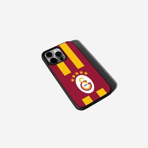 Galatasaray phone case with logo, red and yellow, GS Case, iPhone image, football fan cover, shockproof silicone case, gift, Icardi Osimhen Istanbul case image 4