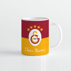 Galatasaray Tasse Keramik Kaffeetasse in Rot-Gelb