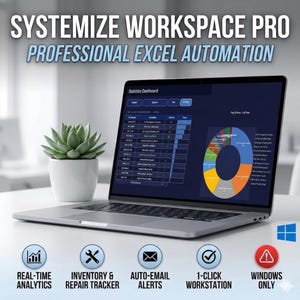 Inventory Management System | Excel VBA Automation Dashboard | Repair & Stock Tracker | Automated Email Alerts