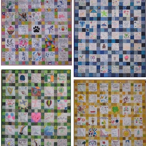 Patrón de edredón PDF - Patrón digital para edredón de celebración