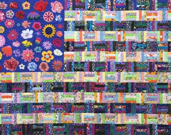 PDF Quilt Pattern -- Digital Pattern for Flower Flag 1 wall quilt (pdf)