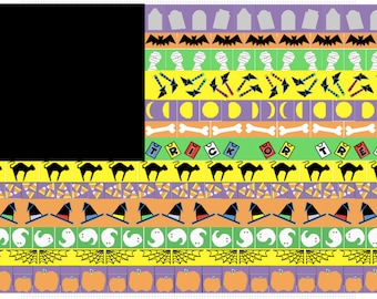 PDF Quilt Pattern -- Digital Pattern for Halloween Flag -- Part 2: The Stripes quilt