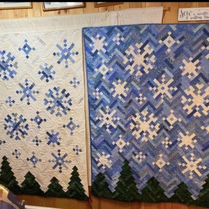 PDF Quilt Pattern Digital Pattern for New Slant on Snowflakes quilt Christmas quilt holiday quilt image 6