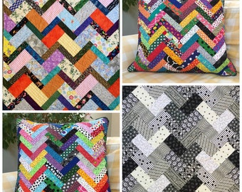 PDF Quilt Pattern -- Digital pattern for Herringbone-anza