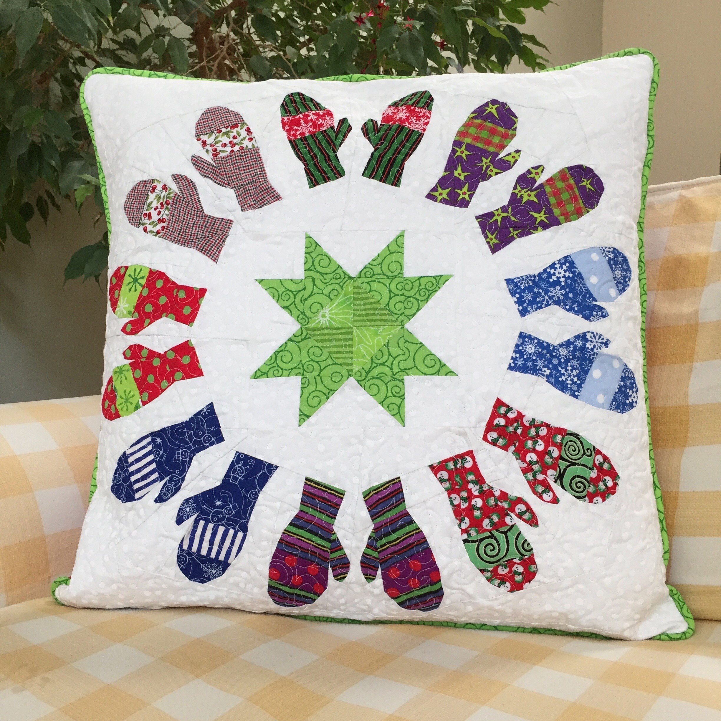 PDF Quilt Block Pattern -- Digital Pattern for Mittens Quilt Block ...