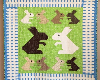 Bunny Family wall quilt