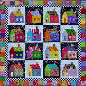 Quilt Pattern Paper Pattern for Sought-after Neighborhood quilt image 1