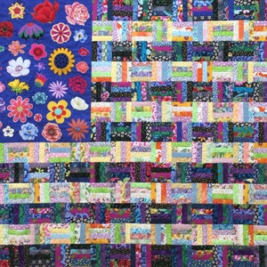 Quilt Pattern -- Paper Pattern for Flower Flag 1 wall quilt