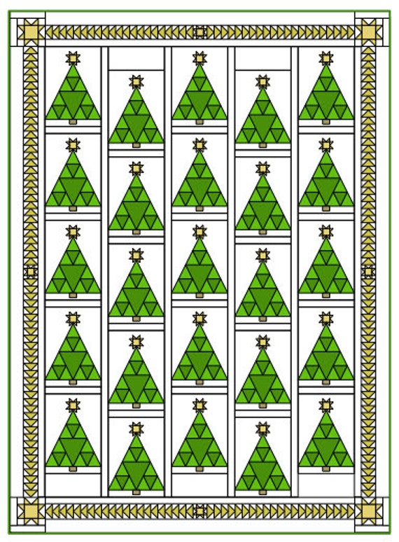 PDF Quilt Pattern Digital Pattern for Countdown to Christmas Quilt Christmas  Tree Holiday Quilt Advent Calendar - Etsy