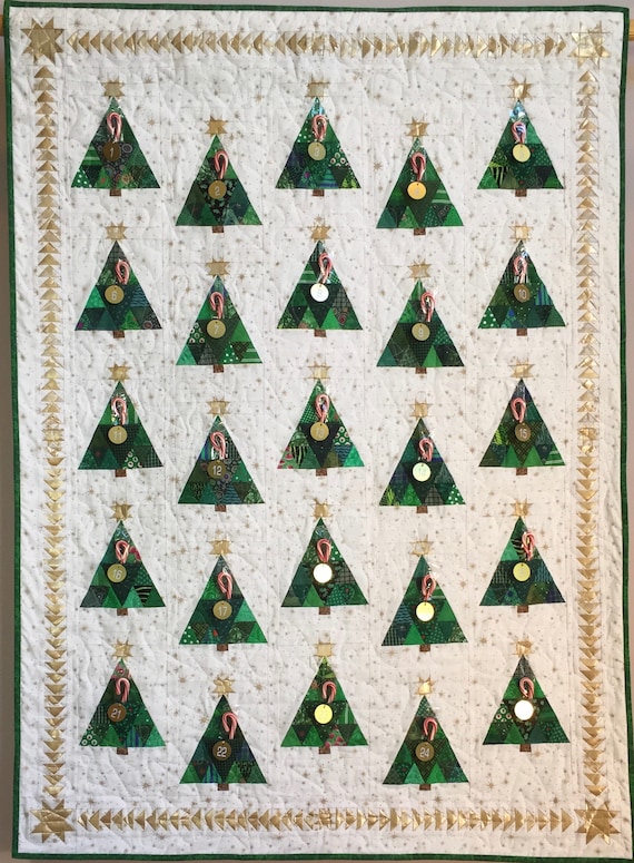 PDF Quilt Pattern Digital Pattern for Countdown to Christmas Quilt  Christmas Tree Holiday Quilt Advent Calendar - Etsy