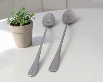 Cuchara de Star Wars de acero inoxidable, cuchara de café, cucharilla de té novedosa, utensilio de cocina de ciencia ficción, regalo para fans, cuchara de postre de 19 cm.