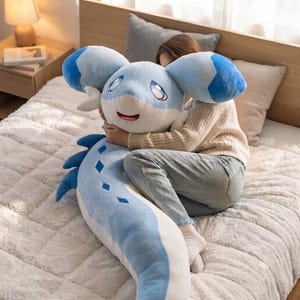Palworld Blue Cat Plush Toy, Stuffed Anime Character Doll, Kids Gift, 120cm 150cm