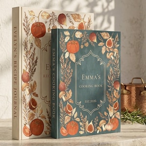 Personalisiertes Rezeptbuch, Benutzerdefiniertes Familienkochbuch, Erbstück Küchenjournal, Geschenk für Sie