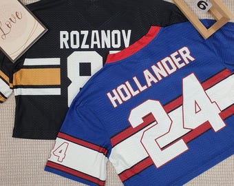 Rozanov & Hollander Women’s Crop Mesh Jersey – Rivalry Inspired Hockey Fan Top, Trendy Sports Streetwear Shirt