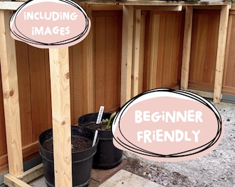 Guida fai da te per tavolo da rinvaso / Costruzione di un tavolo da serra fai da te / Guida al tavolo da giardino / Tutorial per tavolo da rinvaso in legno / Guida semplice passo passo