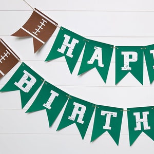 Verjaardagsbanner voetbal: feestdecoratie gamedag