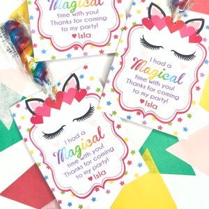 12er Geburtstag Geschenkanhänger Regenbogen Einhorn