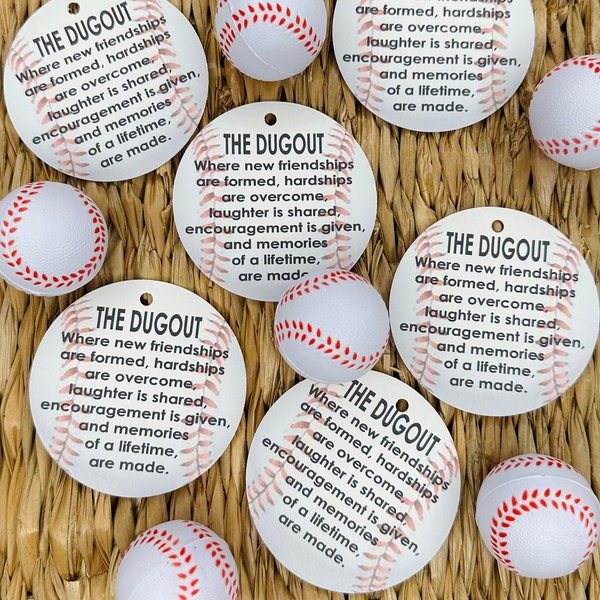 PRINT YOUR OWN Instant Download Baseball Treat Bag Favor Tags